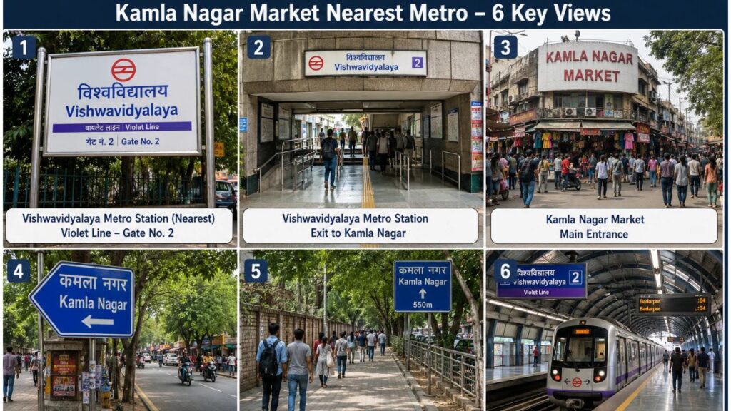 Kamla Nagar Market Nearest Metro