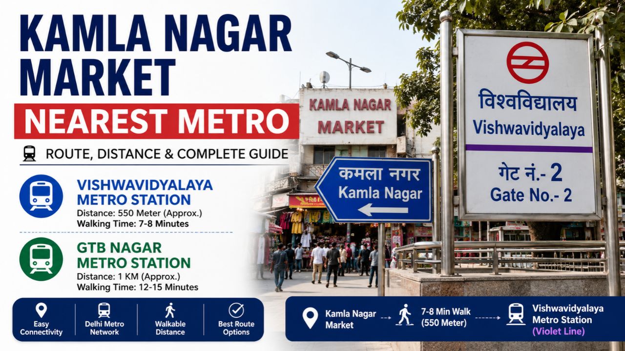 Kamla Nagar Market Nearest Metro