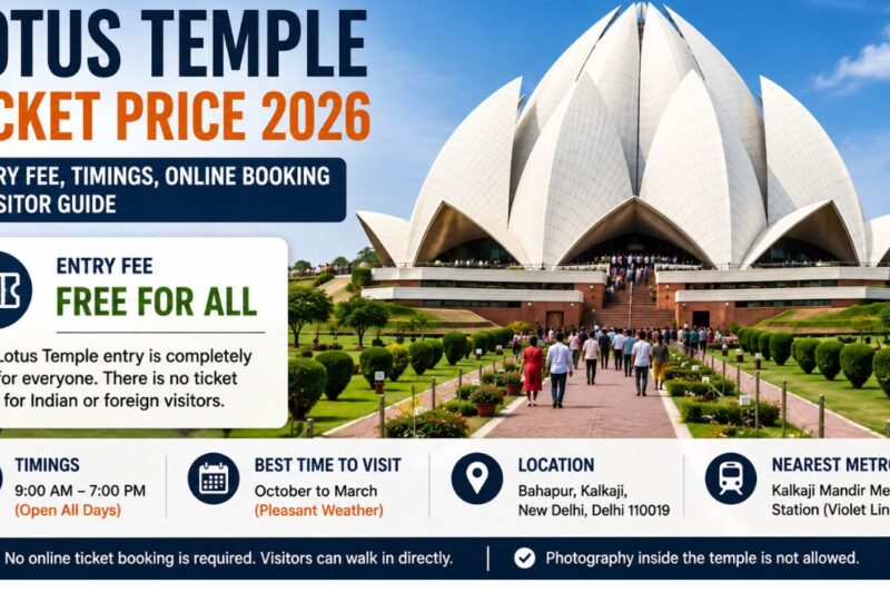 Lotus Temple Ticket Price