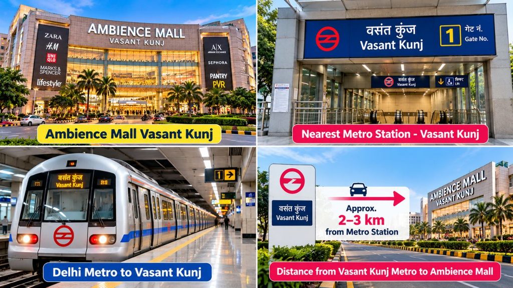 Ambience Mall Vasant Kunj Nearest Metro