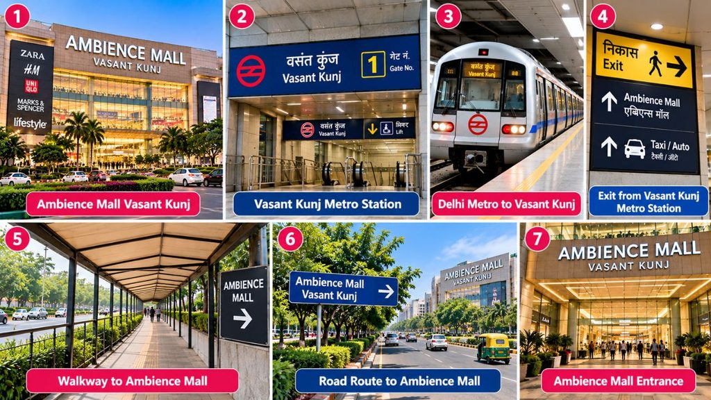 Ambience Mall Vasant Kunj Nearest Metro