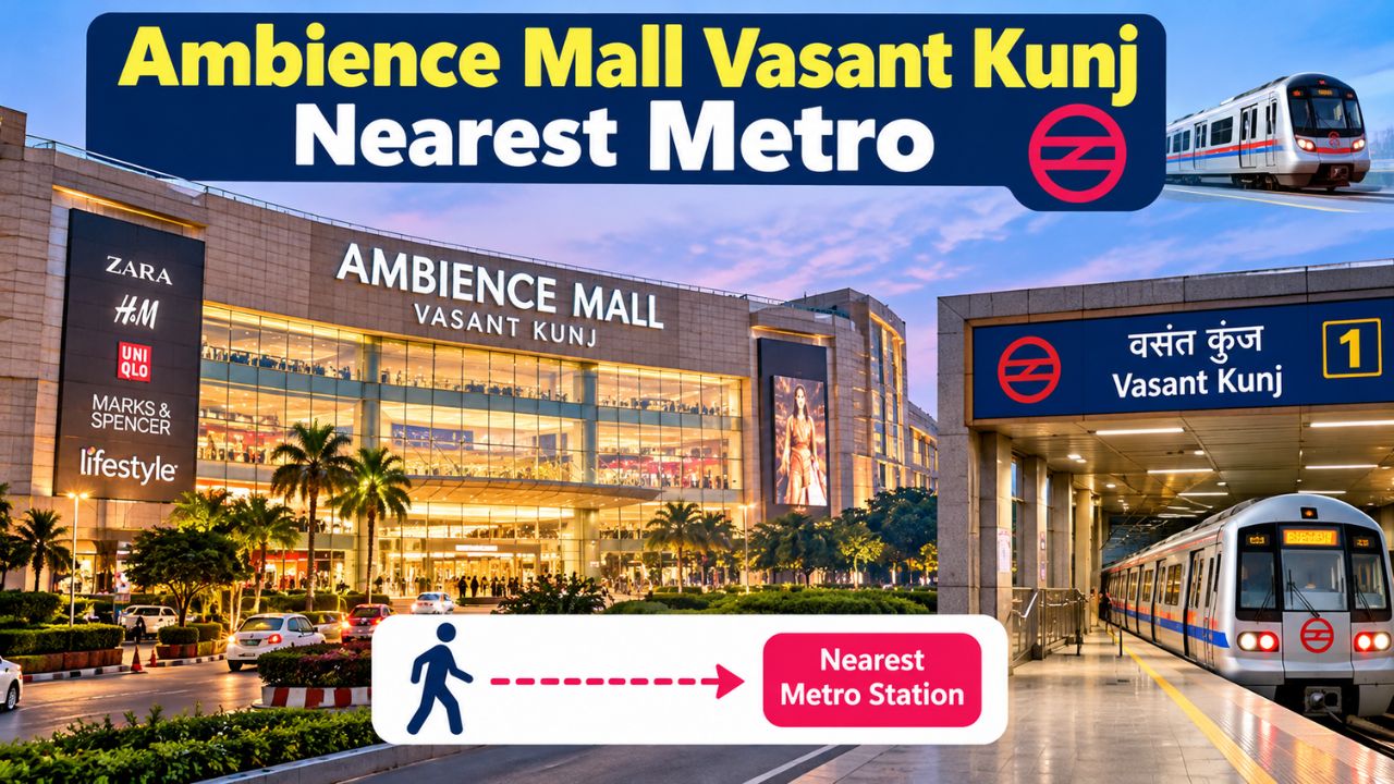 Ambience Mall Vasant Kunj Nearest Metro: Route, Distance & Travel Guide