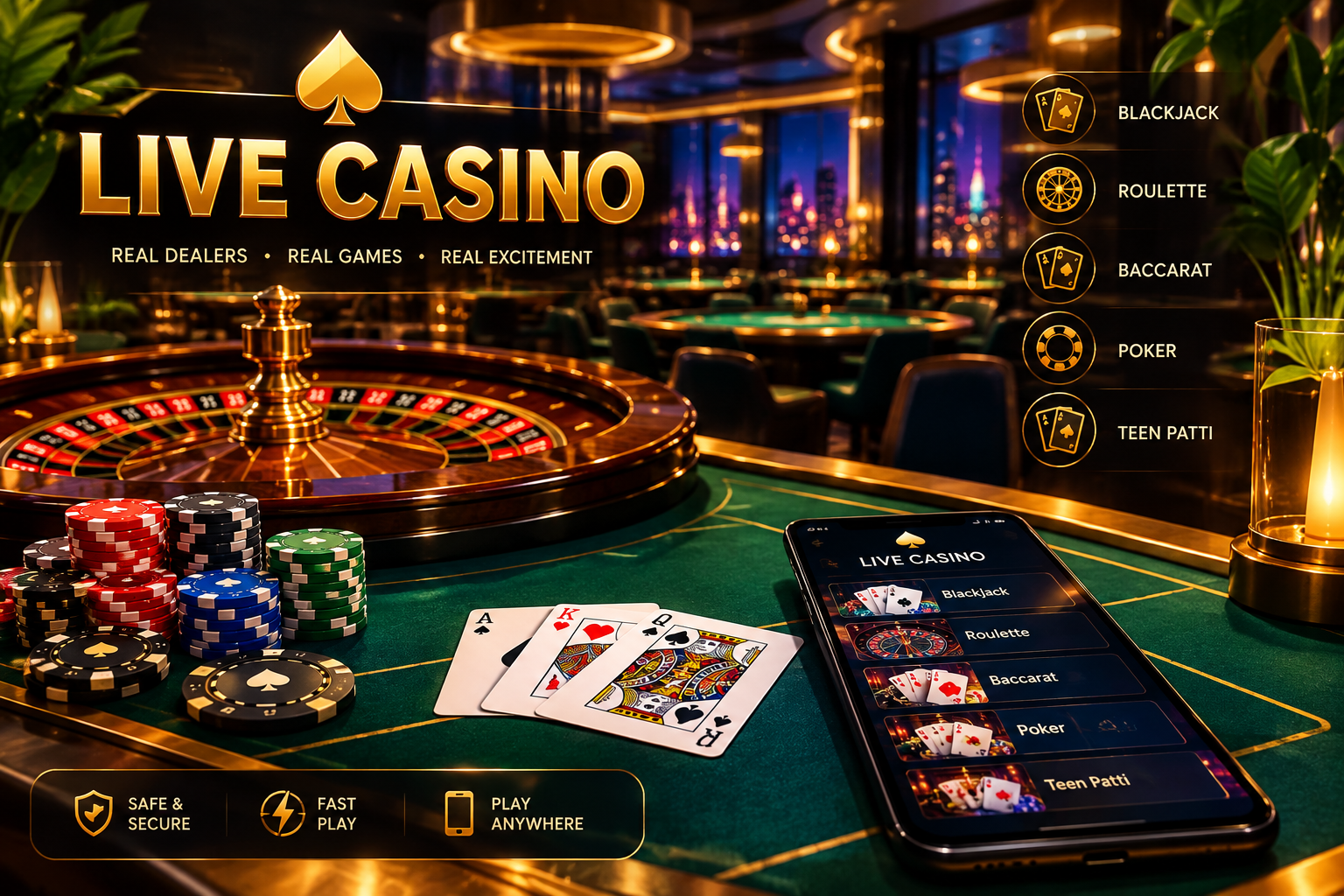How to play at a live casino for players from India: rules, features and tips for beginners